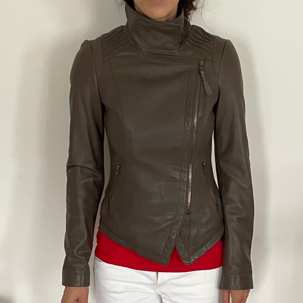 Mackage, XS Taupe Leather Jacket